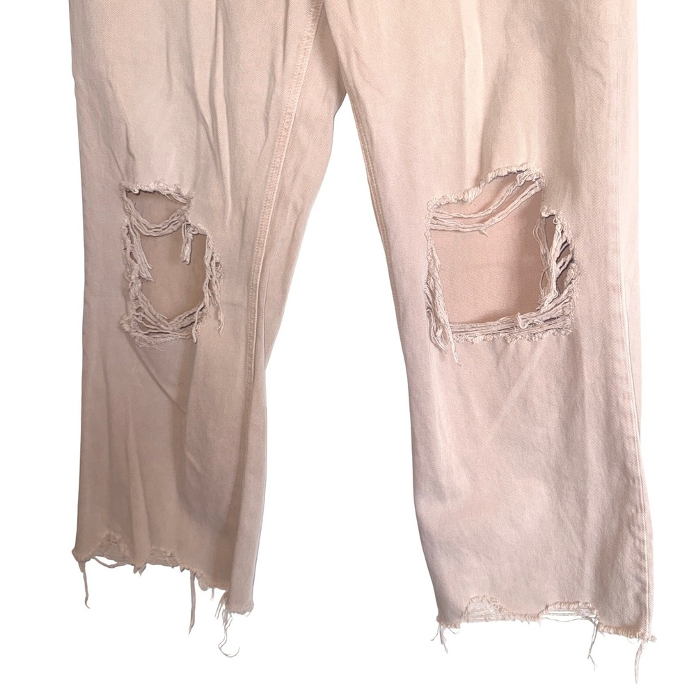 Vervet Dusty Pink Super High Rise 90's Vintage Crop Flare Jeans Sz 31 - Picture 4 of 8